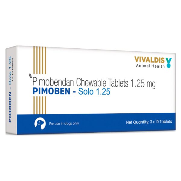 Vivaldis Pimoben (Pimobendan) Solo 1.25mg Tablet for Dogs Supply