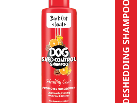 Bark Out Loud Healthy Coat Shed Control Shampoo for Dogs Fashion