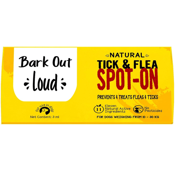 Bark Out Loud Natural Tick & Fleas Spot On Solution for Dogs and Cats (Limited Shelf Life) For Discount