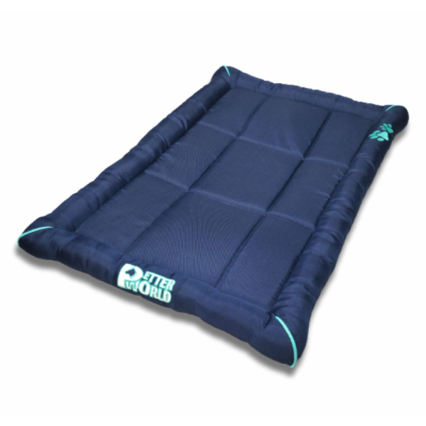 Petter World Luxury Outdoor Foamed Crate Mat with Padded Perimeters for Extra Support for Dogs (Ensign Blue) Discount