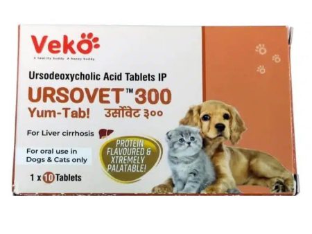 Veko Ursovet 300 Tablets for Dogs and Cats (pack of 10 tablets) Fashion