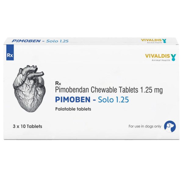 Vivaldis Pimoben (Pimobendan) Solo 1.25mg Tablet for Dogs Supply