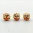 Wholesale 10pcs Autumn Thanksgiving Wooden Beads Online Hot Sale