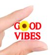 Wholesale 10PCS Good Vibes Silicone Cartoon Beads Cheap