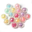 Wholesale Multi Faceted Acrylic Beads Electroplating Illusion Beads DIY Bead Accessories on Sale