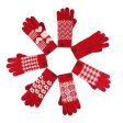 Wholesale Winter Red Warm Touch Screen Gloves For Sale