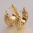 Wholesale Vintage Minimalist Pastry Bitter Gourd Shaped Titanium Steel Earrings For Discount