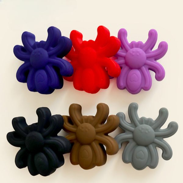 Wholesale10PCS  Silicone Solid Color Spider Beads Online Sale