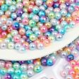 Wholesale 10mm Dual Color Gradient Beads ABS Imitation Pearl DIY Bead Accessories Cheap