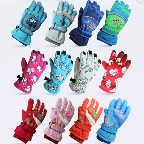 Wholesale of Children s Ski Velvet Gloves Cheap