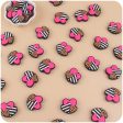 Wholesale Valentine s Day Three Color Love Leopard Pattern Silicone Focal Beads For Cheap