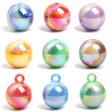 Wholesale Random 20pcs pack 16mm Acrylic UV Plated Round Bead DIY Bead Accessories Supply