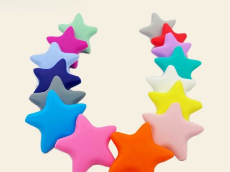 Wholesale10PCS  Pentagram DIY Silicone Beads Cheap