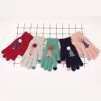 Wholesale Imitation Cashmere Christmas Tree Double-layer Thickened Warm Split Finger Gloves Fashion