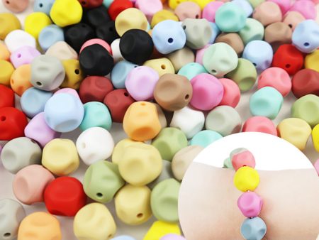 Wholesale 15mm Irregular Silicone Bead DIY Bead Pen Accessories For Cheap