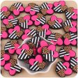 Wholesale Valentine s Day Three Color Love Leopard Pattern Silicone Focal Beads For Cheap