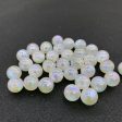 Wholesale of 100PCS PACK Resin Moonlight Beads, Colorful Pearls, Half Hole Round Beads Online Hot Sale