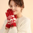 Wholesale Winter Red Warm Touch Screen Gloves For Sale