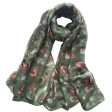 Wholesale Christmas Balinese Gauze Elderly Snowman Elk Scarves Sale