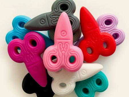 Wholesale 10PCS Creative Scissors DIY Silicone Beads Discount