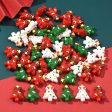 Wholesale 10pcs Double-sided Drip Oil Christmas Tree Acrylic Bead Beads Online now