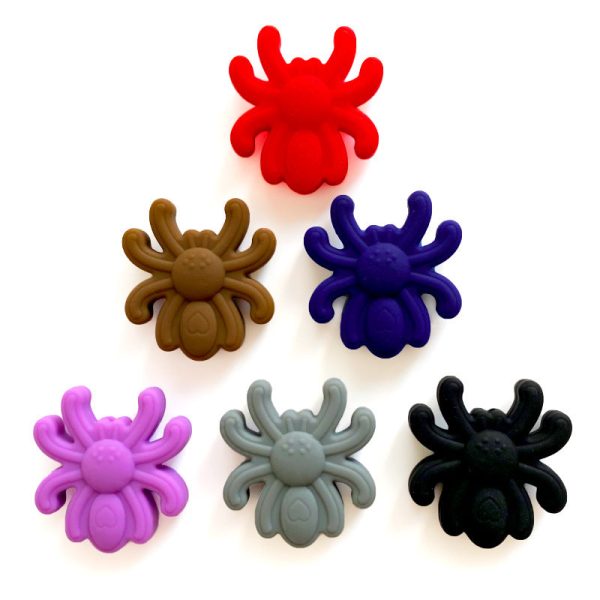 Wholesale10PCS  Silicone Solid Color Spider Beads Online Sale