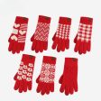 Wholesale Winter Red Warm Touch Screen Gloves For Sale