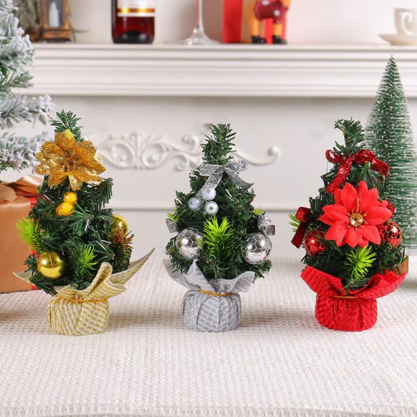 Wholesale Mini Christmas Tree Restaurant Tabletop Christmas Decorations Online now