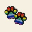 Wholesale 10PCSRainbow Colored Dog Paws Silicone Beads Fashion