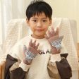 Wholesale Winter Thickened Children s Cartoon Panda Half Finger Flip Gloves on Sale