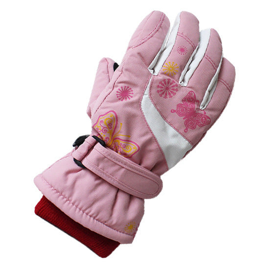 Wholesale of Children s Ski Velvet Gloves Cheap