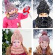 Wholesale Fur Ball Hat Scarf Gloves Winter Children s Fleece Warm Knitted Suit For Sale