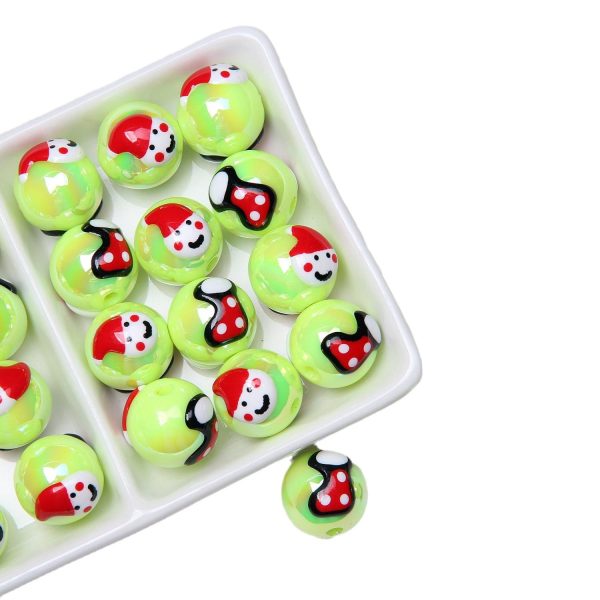 Wholesale 16mm Christmas Acrylic Beads Sale