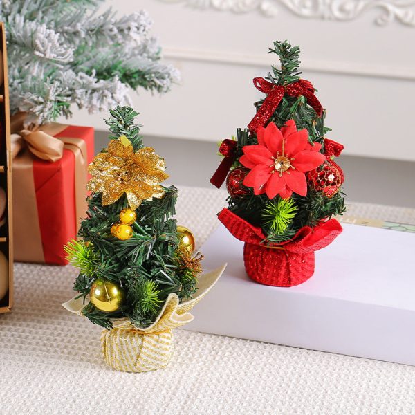 Wholesale Mini Christmas Tree Restaurant Tabletop Christmas Decorations Online now