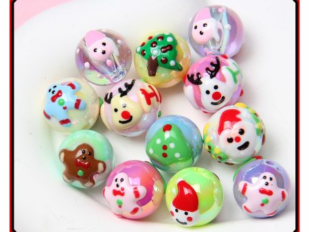 Wholesale 16mm Christmas Acrylic Beads Sale