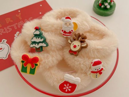 Wholesale Christmas Hair Accessories Cute Plush Scrunchie Supply