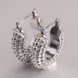 Wholesale Vintage Minimalist Pastry Bitter Gourd Shaped Titanium Steel Earrings For Discount