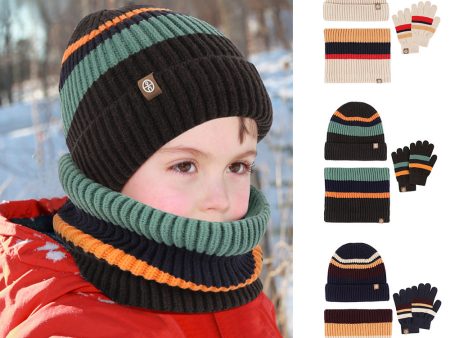 Wholesale Winter Children s Hats Scarf Gloves Warm Suit on Sale