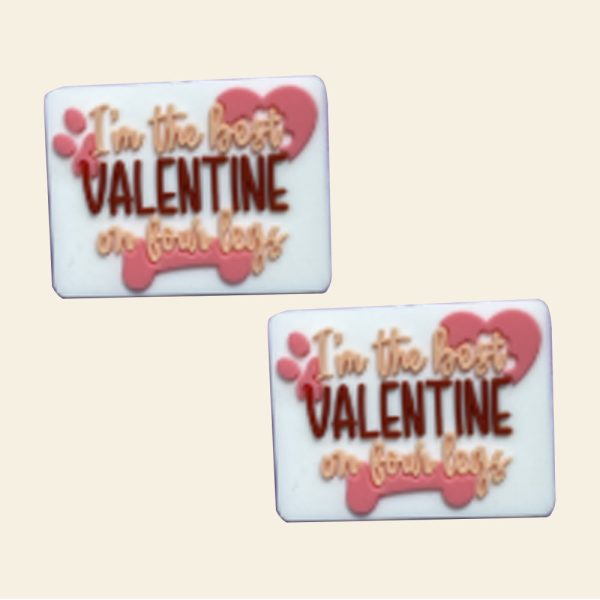 Wholesale 10PCS Valentine s Day Letters Silicone Beads Discount