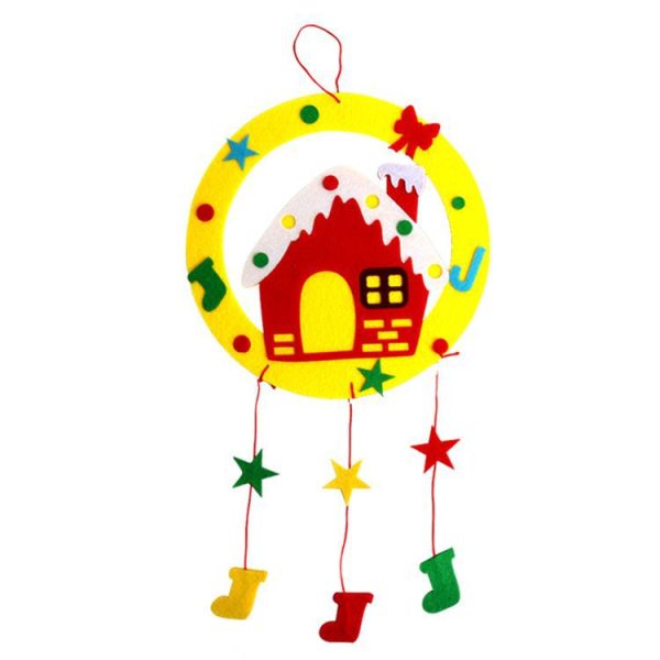 Wholesale Non-woven Wreath Hanging Accessories DIY Handmade Material Bags for Kindergarten Online Hot Sale