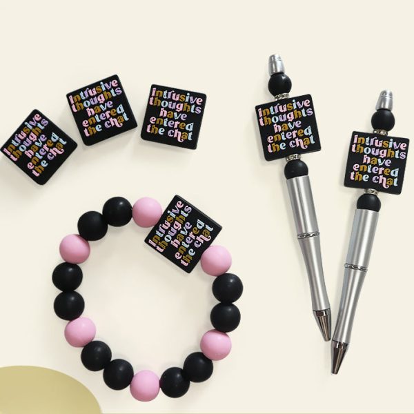 Wholesale of 10pcs Silicone Focus Beads DIY Bead Pen Accessories Sale