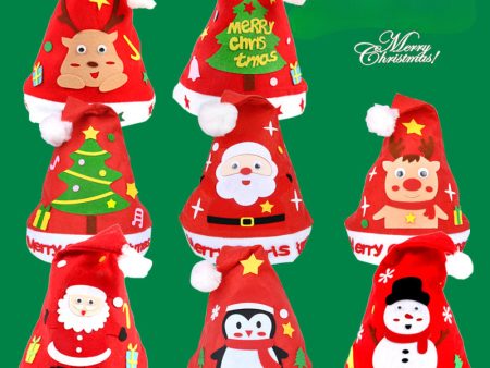 Wholesale Handmade DIY Christmas Hat Kindergarten Creative DIY Production Material Pack Online now