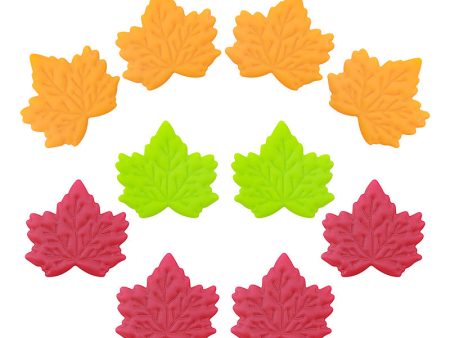 Wholesale 20pcs Cartoon Maple Leaf Silicone Beads Hot on Sale