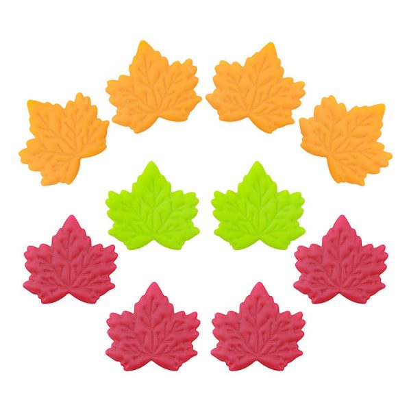 Wholesale 20pcs Cartoon Maple Leaf Silicone Beads Hot on Sale