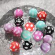 Wholesale 50PCSPolka Dot Cartoon Leopard Print Silicone Balls on Sale