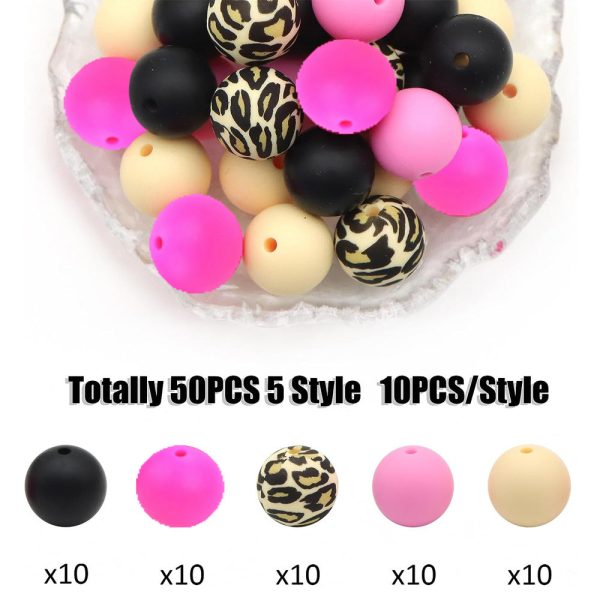 Wholesale 50PCS PACK 12mm Silicone Beads Discount