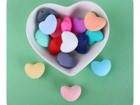 Wholesale 20PCS DIY Love Silicone Beads Hot on Sale