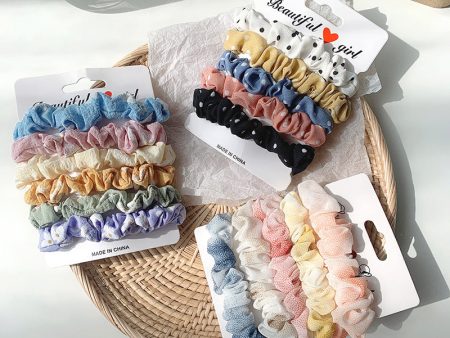 Wholesale Colorful Fabric Hair Rope Set Online Sale