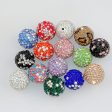 Wholesale 10pcs 16mm Christmas Round Straight Hole Colored Clay Beads on Sale