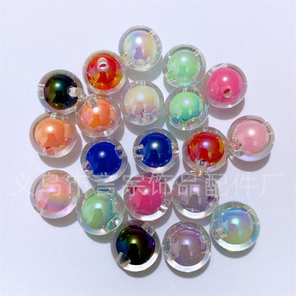 Wholesale 200PCS DIY Acrylic 16MM Straight Hole Beads For Discount